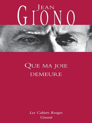 cover image of Que ma joie demeure